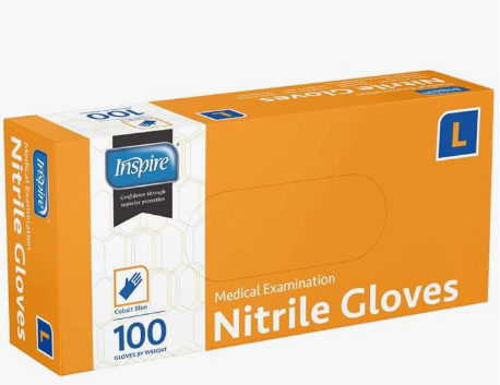 Disposable Nitrile Gloves – Powder-Free Blue Exam Gloves – Latex-Free – 1000 Count