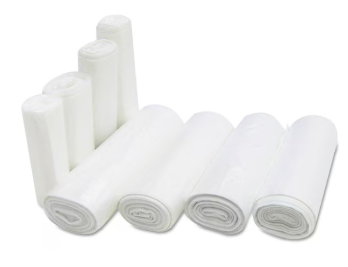 7 Gallon Trash Bags – 20" x 22", Light Duty, 6 Micron, Clear (2000 Bags/Case)