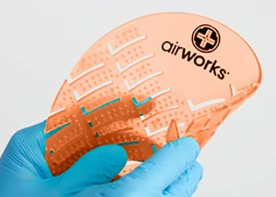 AirWorks Deodorizing Urinal Screens – Mango Scent (10 Screens/Box)