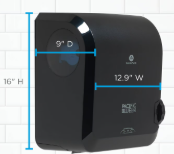 Pacific Blue Ultra Manual Hardwound Paper Towel Dispenser – Black