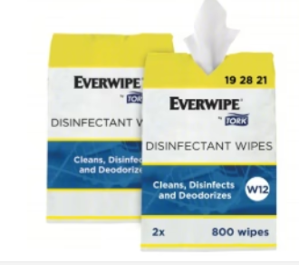 Tork Everwipe Disinfecting Wipes – 800 Count EPA Registered Surface Disinfectant – Case of 2 Bags