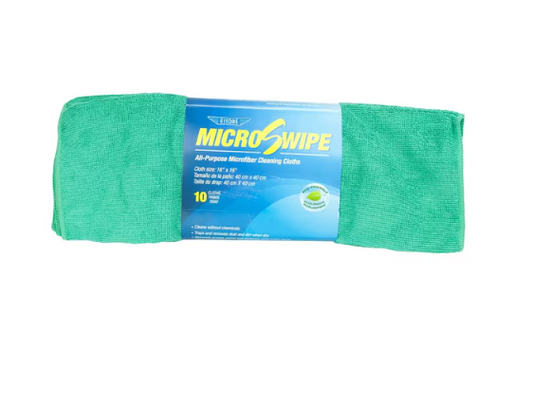 Commercial Microfiber Cleaning Towels – 60 Pack – Green
